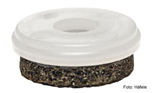 Gleiter-Einsatz für Steinböden, PVC, Holzböden Kunststoff natur D=25 mm