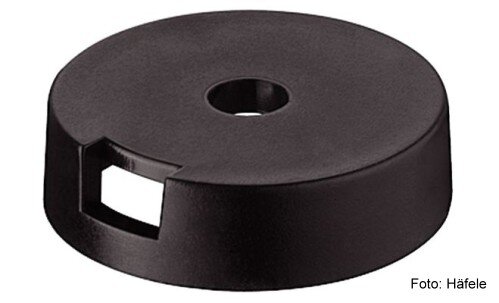 Gleiter-Basiselement Kunststoff schwarz 20 mm