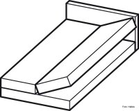 Springaufbeschlag Swing-Away für längs und quer aufklappbare Liegen und Betten mit Bettkasten