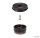 Möbelgleiter Set für Parkett, Laminat, Marmor Kunststoff schwarz D=17 mm