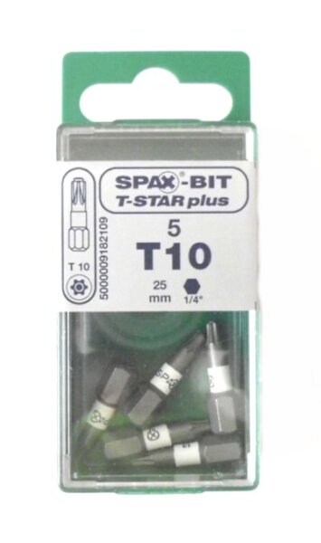 SPAX-Bit T-STAR plus T10 - 5 Stück