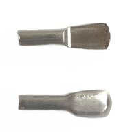 Bodenträger Stahl vernickelt Löffelform 3 mm