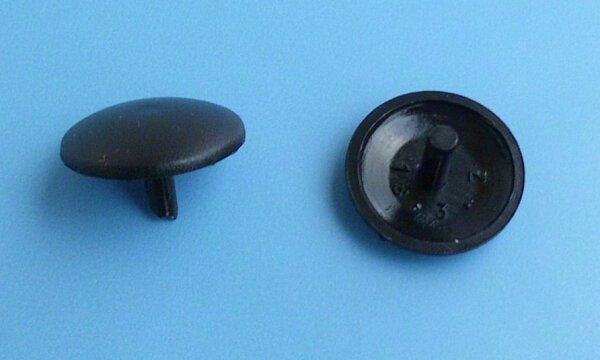Abdeckkappen für Kopflochgebohrte Schrauben 3,0/18 mm Schwarz 100 Stück