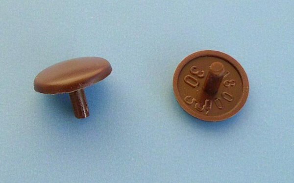 Abdeckkappen für Kopflochschrauben 2,5/12 mm Mahagonibraun 1 Stück