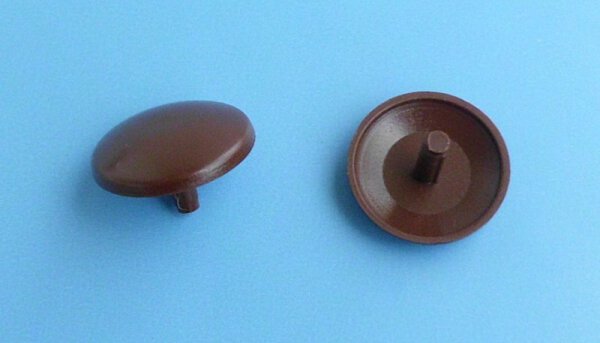 Abdeckkappen für Kopflochgebohrte Schrauben 3,0/18 mm Mahagonibraun 20 Stück