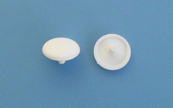 Abdeckkappen für Kopflochschrauben 2,5/15 mm Weiss 30 Stück
