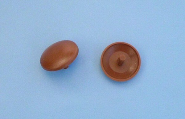 Abdeckkappen für Kopflochgebohrte Schrauben 3,0/18 mm Rehbraun 20 Stück