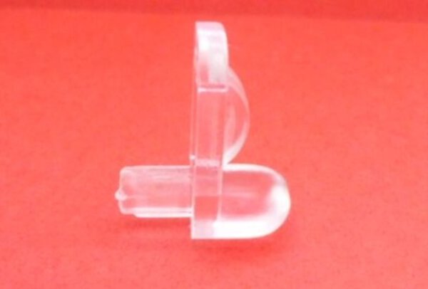 Glasbodenträger 5 mm mit Kippsicherung Kunststoff