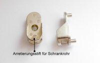 Schrankrohrlager für Schrankrohr oval 30x15 mm mit...