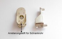 Schrankrohrlager f&uuml;r Schrankrohr oval 30x15 mm mit...
