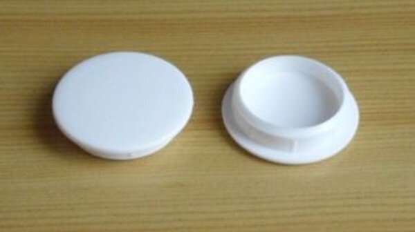 Abdeckkappen 25/30 mm Weiss 10 Stück