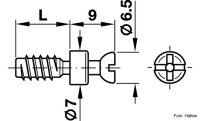 Verbindungsbolzen Rafix 20 verzinkt 5x11 mm 10 Stück