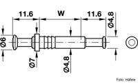 Doppelbolzen Rafix 30 verzinkt 5/16 mm 4 Stück