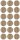 Abdeckkappen selbstklebend Eiche Bardolino grau 25 mm - 18 Stück