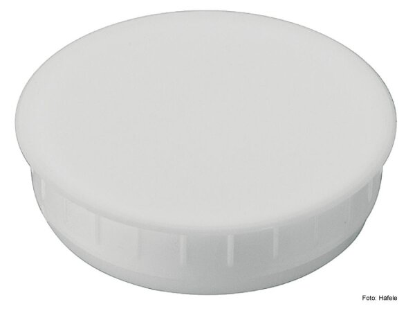 Abdeckkappen 35/38 mm für Topfbohrung 35 mm Weiss 3 Stück