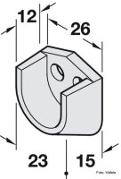 Schrankrohrlager für Schrankrohr rund Ø 18 mm