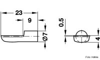 Bodenträger 7 mm mit Hülse vermessingt 100 Stück