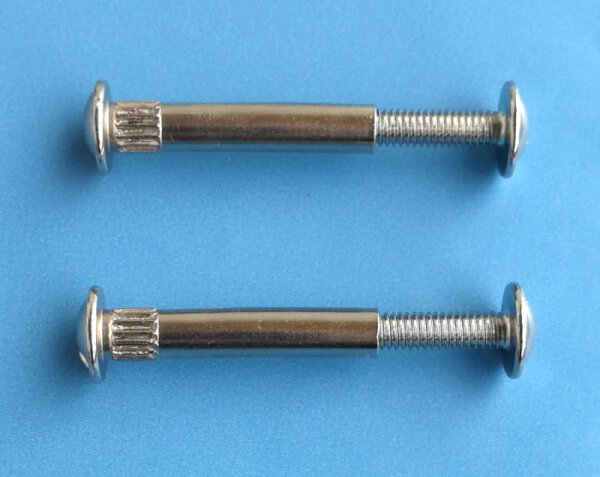 Verbindungsschraube 28-36 mm 2-teilig vernickelt 1 Stück