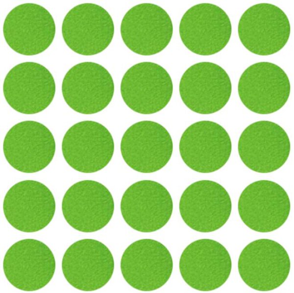 Abdeckkappen selbstklebend Ø 14 mm für Häfele Confirmat Senkkopfschrauben Limette grün - 25 Stück