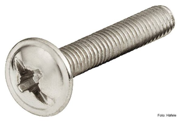Gewindeschrauben Tellerkopf PZ vernickelt M4 x 25 mm 20 Stück