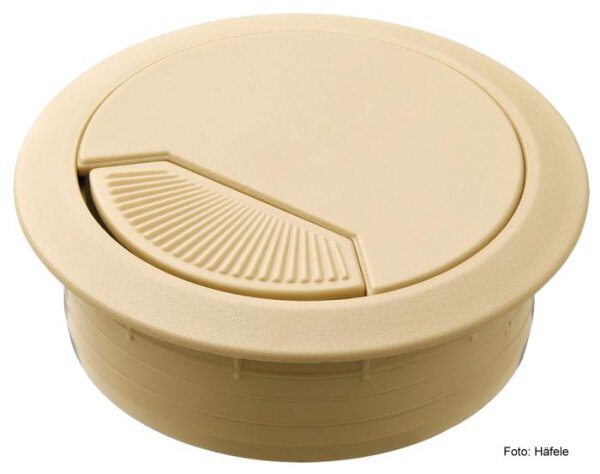 Kabeldurchlass 60 mm Kunststoff beige